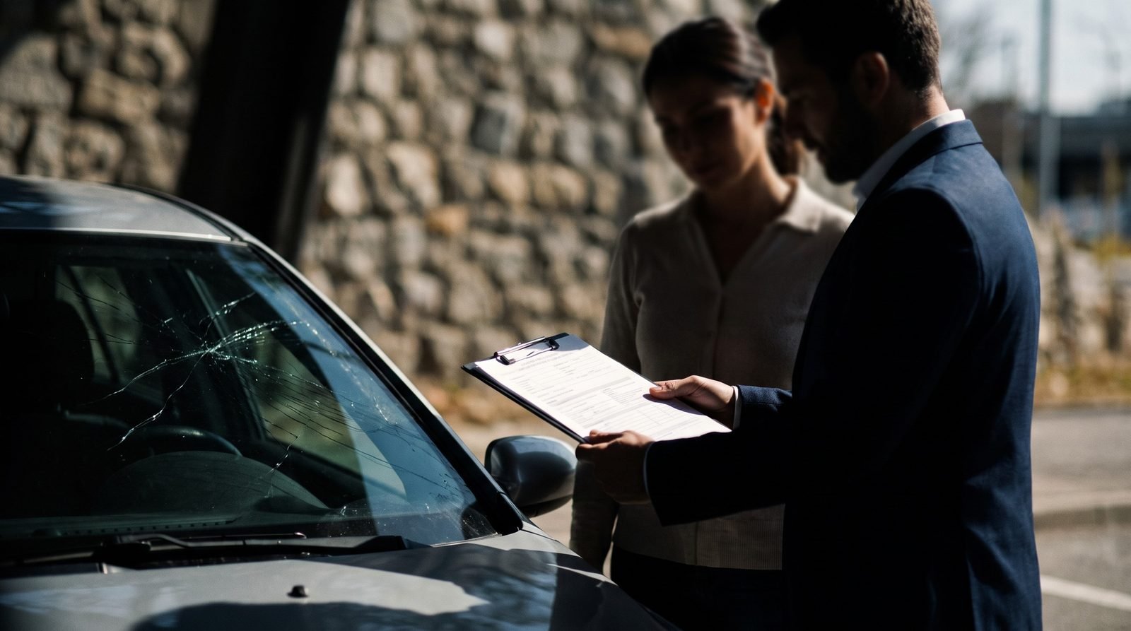Déclaration à l'assurance pour un pare-brise fissuré